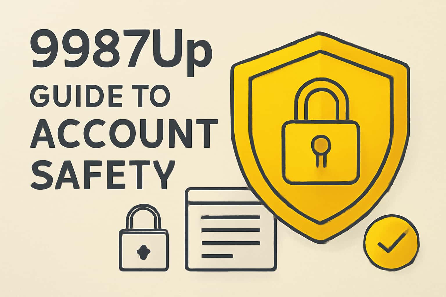 An informative visual representation of account safety features for the 9987Up platform.