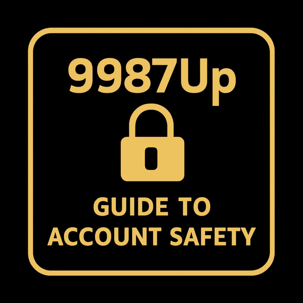 A professional badge symbolizing account safety guidance for 9987Up.