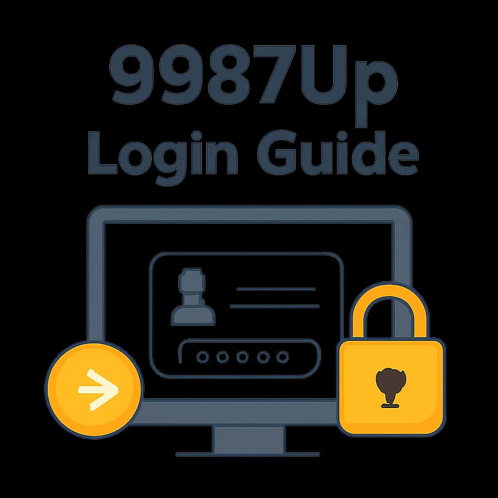 Illustration detailing the 9987Up login process.