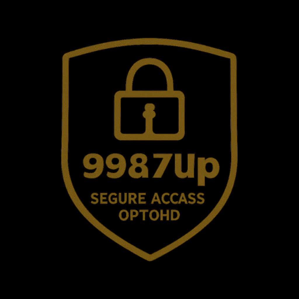 A professional badge representing 9987Up Secure Access Options.