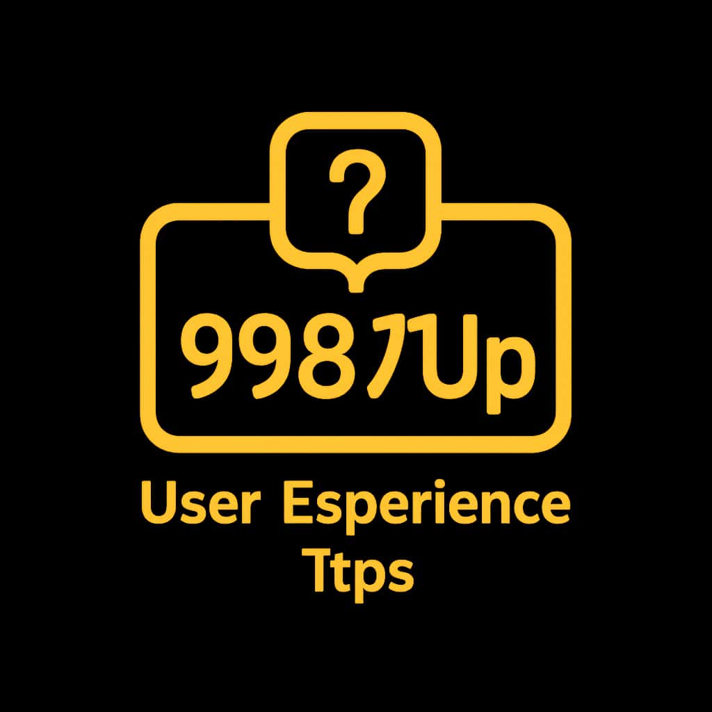 An icon representing user experience tips for the 9987Up platform.