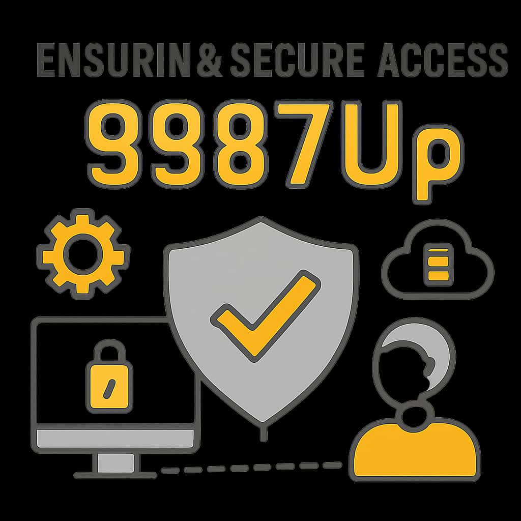 A diagram showcasing best practices for maintaining secure access to 9987Up.