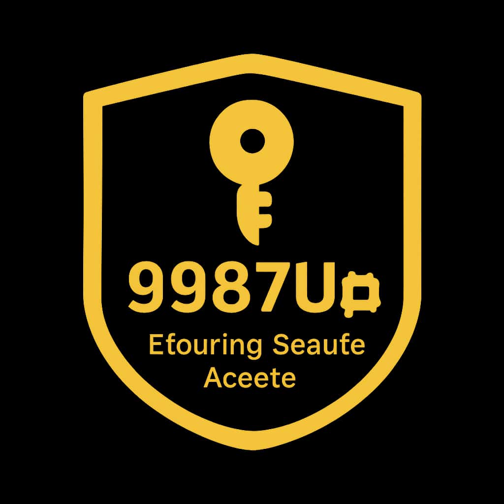 A professional guide icon illustrating secure access procedures for 9987Up.