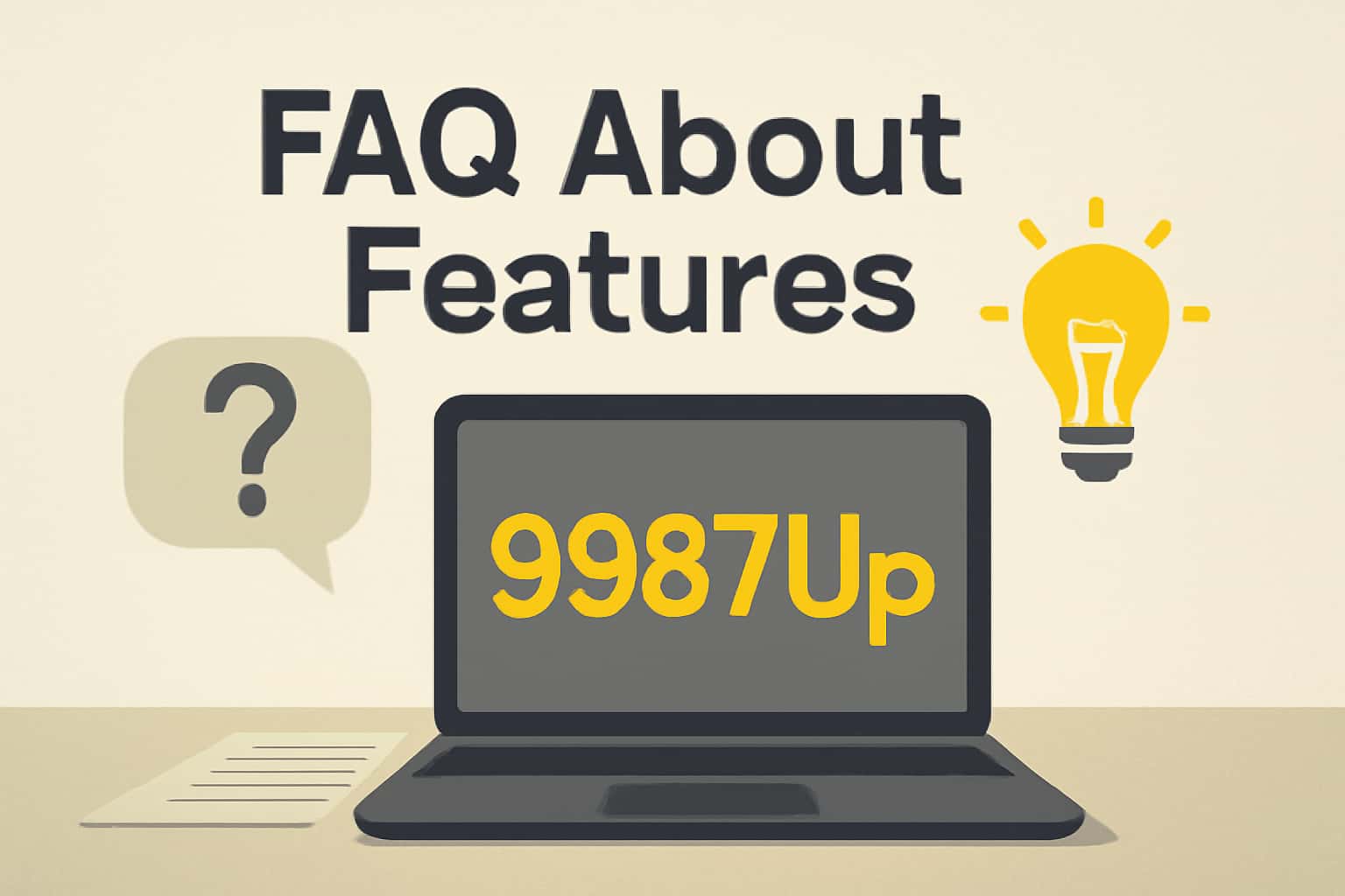 An informative visual representation of 9987Up features in a neutral setting.