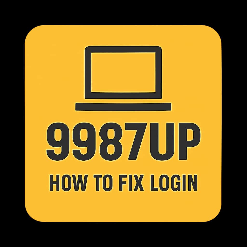 Icon representing login assistance for 9987Up.