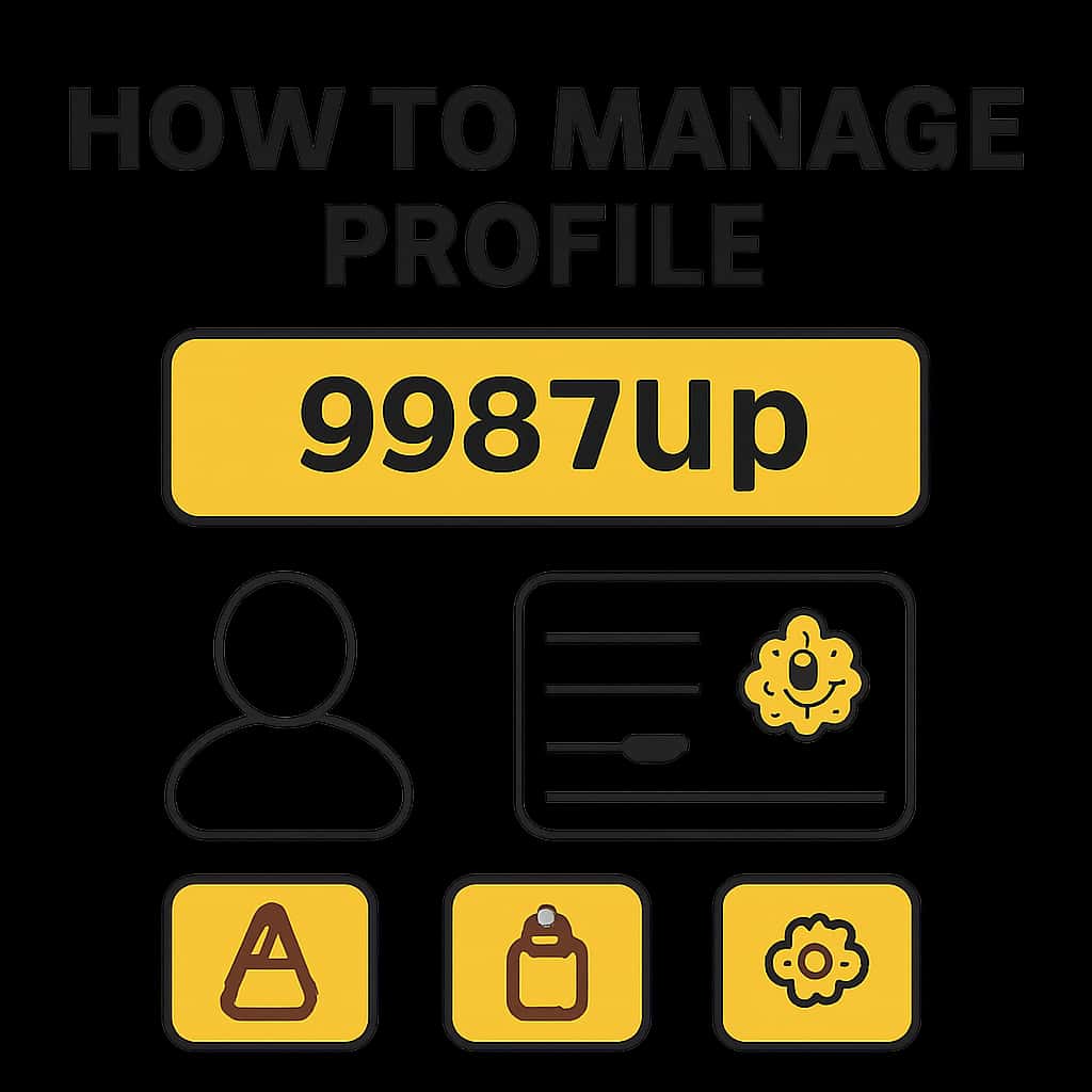 An educational illustration about managing a 9987Up profile.