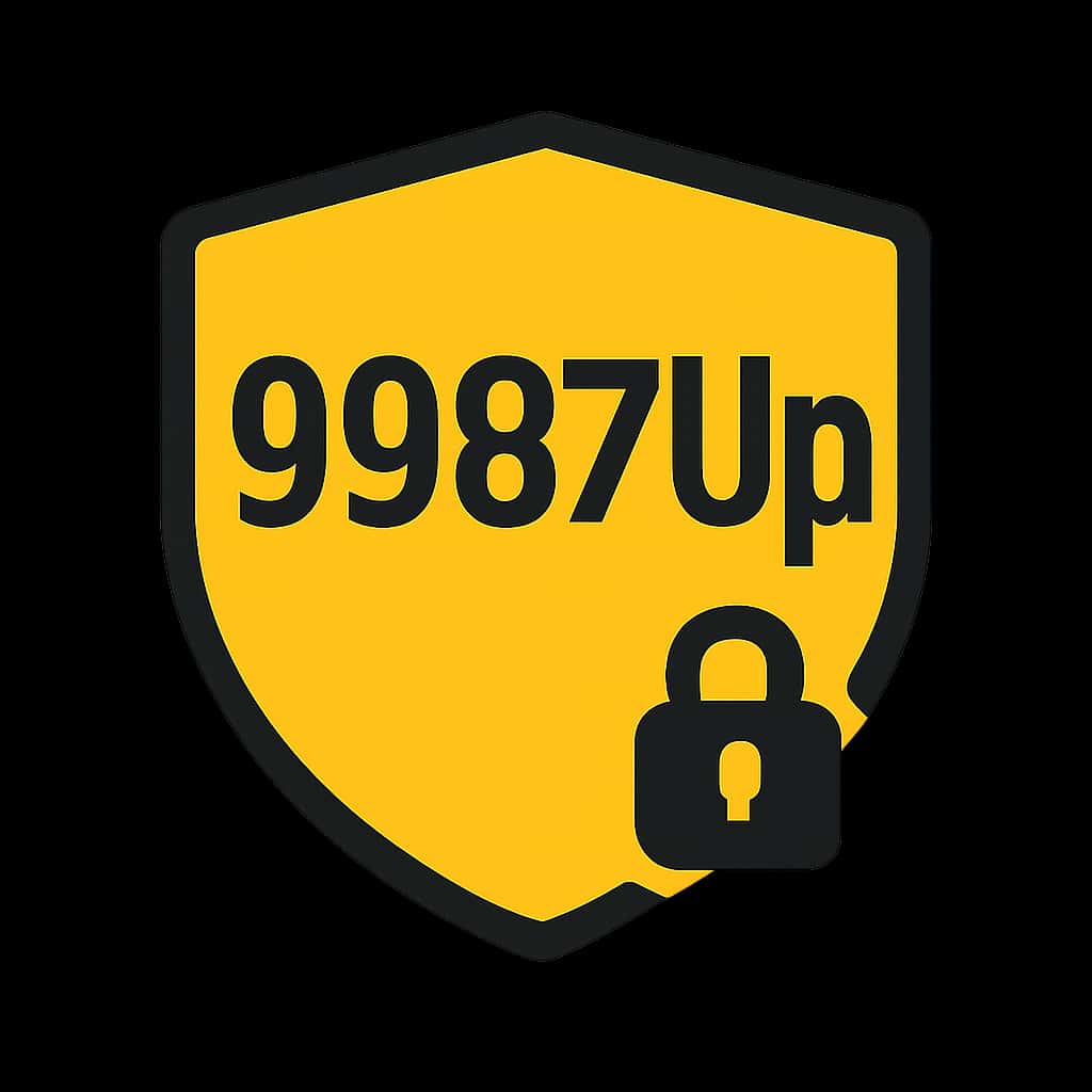 A badge icon for securing your 9987Up account.