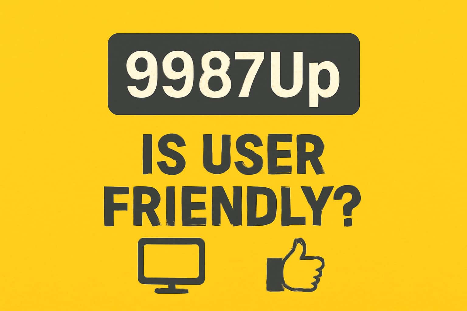 A neutral informational scene showcasing the user-friendly nature of 9987Up.