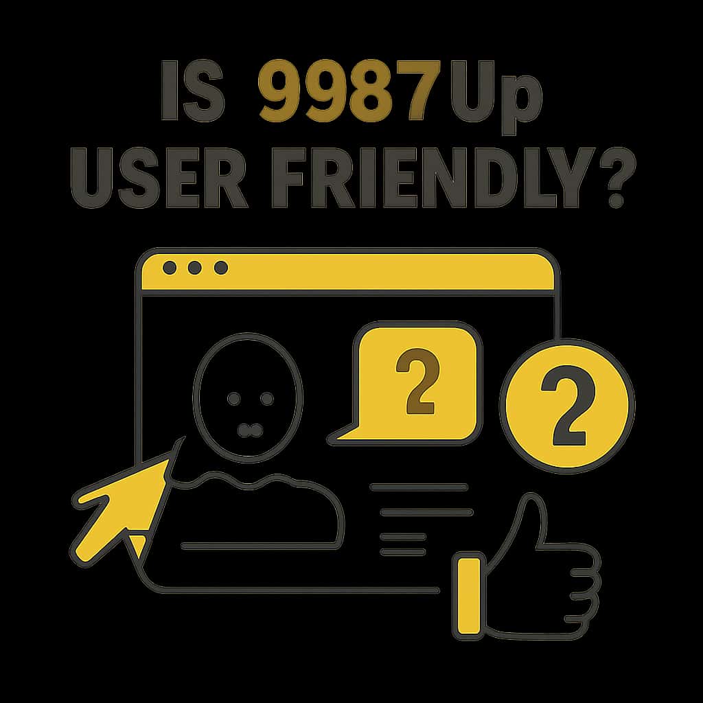 An illustration detailing the user-friendly features of 9987Up.