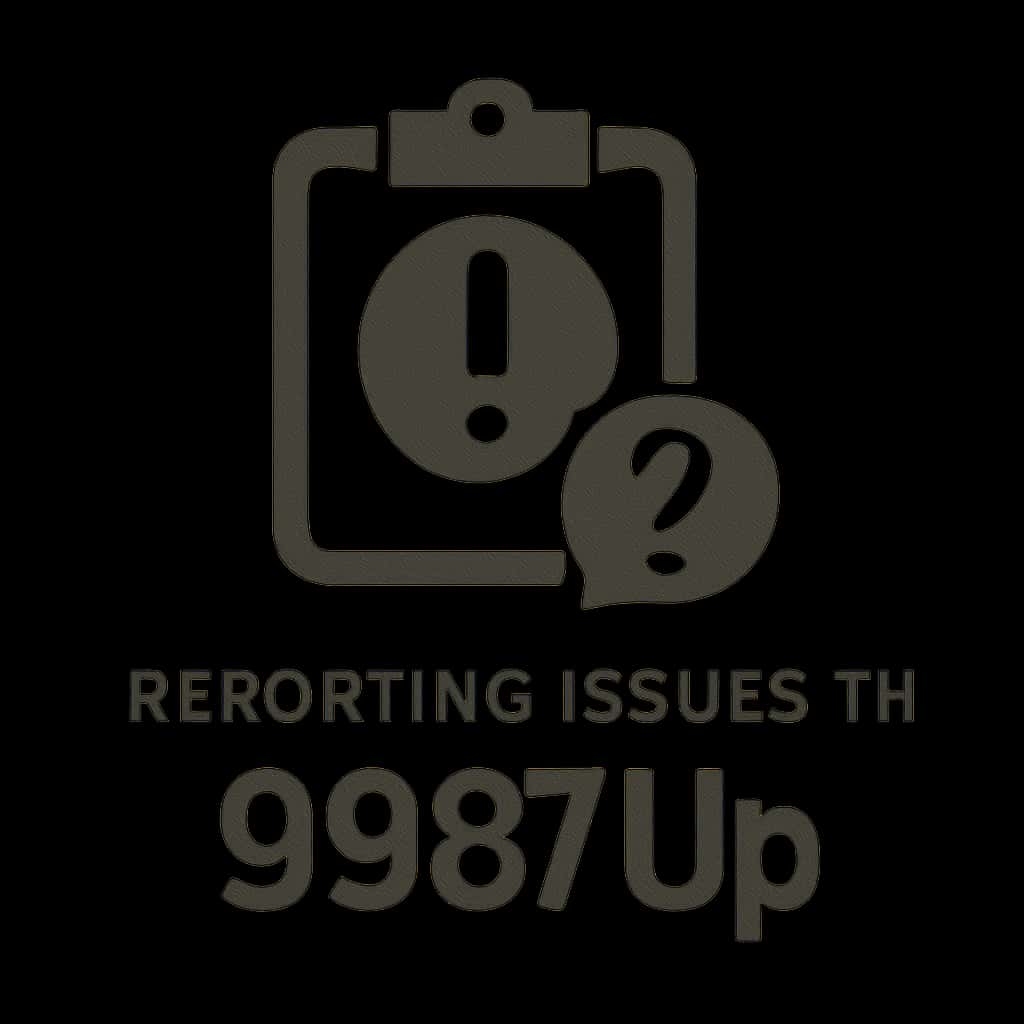 An icon representing Reporting Issues with 9987Up with a clean design.