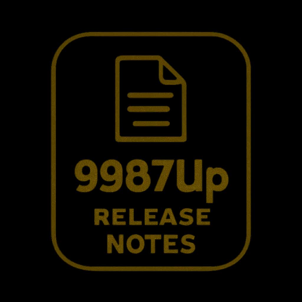An informative icon representing the 9987Up Release Notes.
